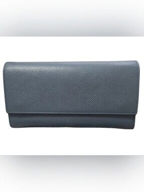 Celine Sleek Gray Leather Women's Wallet